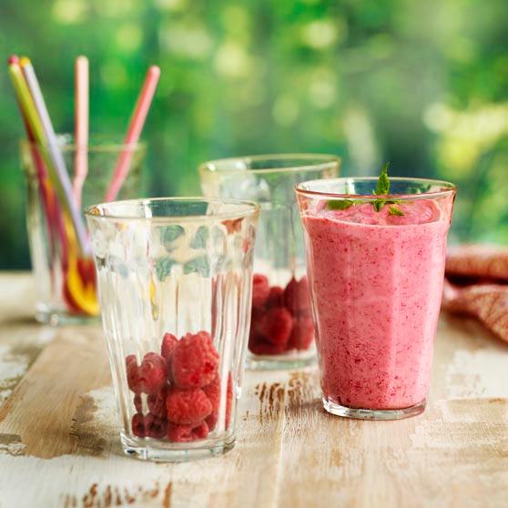 Vadelma-minttusmoothie